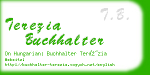 terezia buchhalter business card